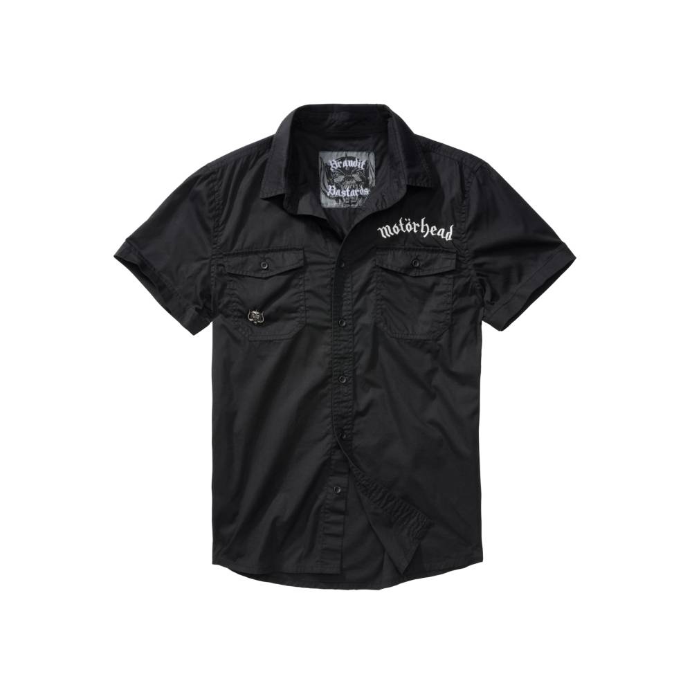 Brandit Motorhead - Shirt Overhemd - Zwart